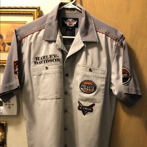 Harley-Davidson Patched Work Shirt.